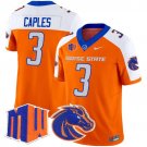 Latrell Caples Orange Alternate Jersey Boise State Broncos 2025 Vapor Limited All Stitched