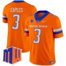Latrell Caples Orange Jersey Boise State Broncos 2025 Vapor Limited All Stitched