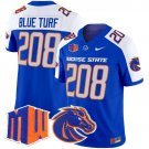 Blue Turf 208 Royal Alternate Jersey Boise State Broncos 2025 Vapor Limited All Stitched