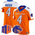 Maddux Madsen Orange Alternate Jersey Boise State Broncos 2025 Vapor Limited All Stitched