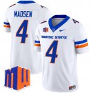 Maddux Madsen White Jersey Boise State Broncos 2025 Vapor Limited All Stitched