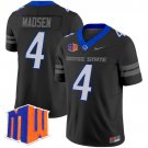 Maddux Madsen Black Jersey Boise State Broncos 2025 Vapor Limited All Stitched
