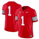 #1 Team Red Jersey Ohio State Buckeyes Heritage Stripe 2025 2026 All Stitched