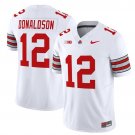 CJ Donaldson White Jersey Ohio State Buckeyes Heritage Stripe 2025 2026 All Stitched