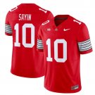 Julian Sayin Red Jersey Ohio State Buckeyes Heritage Stripe 2025 2026 All Stitched
