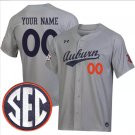 Custom Auburn Tigers Baseball Grey Jersey – All Stitched SEC Patch