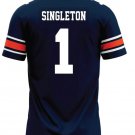 Eric Singleton Auburn Jersey #1 Navy Premium NCAA Football 2025 Stitched