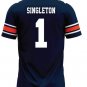 Eric Singleton Auburn Jersey #1 Navy Premium NCAA Football 2025 Stitched