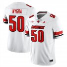 Pete Nygra Jersey #50 Louisville Football 2025 Vapor Limited Stitched White
