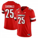 Cardinals Jersey #25 Louisville Football 2025 Vapor Limited Stitched Red