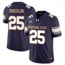 Cale Breslin Jersey #25 Montana State Bobcat Football 2025 Stitched Navy