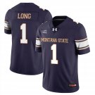 Chris Long Jersey #1 Montana State Bobcat Football 2025 Stitched Navy