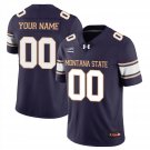 Custom Montana State Bobcat Jersey Name, Number Football 2025 Stitched Navy