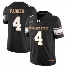 Bryson Parker Jersey #4 Montana State Bobcat Football 2025 Stitched Black
