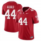 Tyree Alualu Jersey #44 Temple Football 2025 Vapor Limited Stitched Red