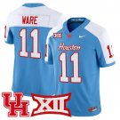 Andre Ware Blue Alternate Jersey Houston Cougars 2025 Vapor Limited All Stitched