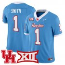 Donovan Smith Blue Jersey Houston Cougars 2025 Vapor Limited All Stitched