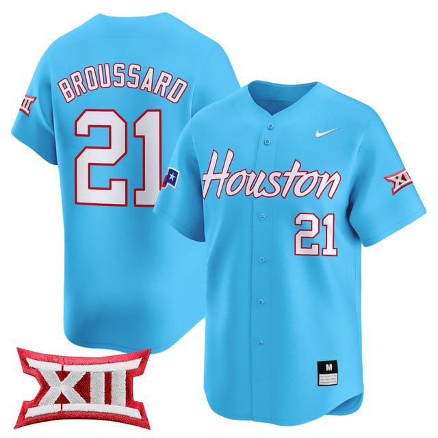Tre Broussard Jersey Baseball Houston Cougar 2025 Vapor Premier Limited All Stitched