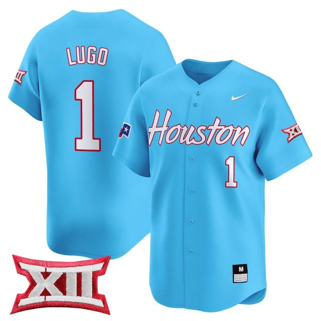 Aaron Lugo Jersey Baseball Houston Cougar 2025 Vapor Premier Limited All Stitched