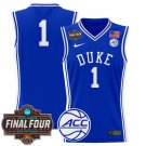 Team Royal Jersey Basketball Duke Blue Devils 2025 Final Four Patch All Stitched