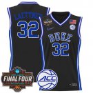 Christian Laettner Black Jersey Basketball Duke Blue Devils 2025 Final Four Patch All Stitched