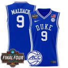 Khaman Maluach Royal Jersey Basketball Duke Blue Devils 2025 Final Four Patch All Stitched