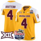 Cam Skattebo Jersey #4 Arizona State Sun Devils 2025 Peach Bowl Gold Alternate
