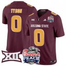 Jordyn Tyson Jersey #0 Arizona State Sun Devils 2025 Peach Bowl Maroon