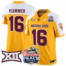 Jake Plummer Jersey #16 Arizona State Sun Devils 2025 Peach Bowl Gold Alternate