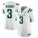 Jayden McGowan Jersey #3 Charlotte 49ers Football 2025 Limited Stitched White
