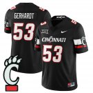 Gavin Gerhardt Jersey #53 Cincinnati Bearcats Football 2025 Stitched Black