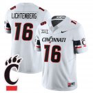 Brady Lichtenberg Jersey #16 Cincinnati Bearcats Football 2025 Stitched White