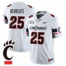 Bearcats Jersey #25 Cincinnati Bearcats Football 2025 Uniform Stitched White