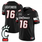 Brady Lichtenberg Jersey #16 Cincinnati Bearcats Football 2025 Stitched Black