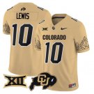 Julian Lewis Jersey #10 Colorado Buffaloes 2025 Limited V2 Stitched Gold