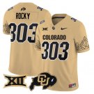 Rocky Jersey #303 Colorado Buffaloes 2025 Limited V2 Stitched Gold