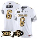 Drelon Miller Jersey #6 Colorado Buffaloes 2025 Limited V2 Stitched White
