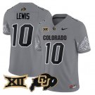 Julian Lewis Jersey #10 Colorado Buffaloes 2025 Limited V2 Stitched Gray