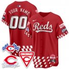 Custom Red Jersey Cincinnati Reds 2025 Speedway V2 All Stitched