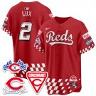 Gavin Lux - 2 Red Jersey Cincinnati Reds 2025 Speedway V1 All Stitched