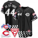 Elly De La Cruz - 44 Black Jersey Cincinnati Reds 2025 Speedway V1 All Stitched