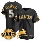 Mike Yastrzemski - 5 Black Gold Jersey San Francisco Giants "Alex the Great" Rabbit Memories 2025