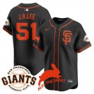 Jung Hoo Lee - 51 Black Jersey San Francisco Giants "Alex the Great" Rabbit Memories 2025