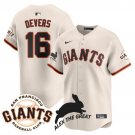 Rafael Devers - 16 Cream Jersey San Francisco Giants "Alex the Great" Rabbit Memories 2025