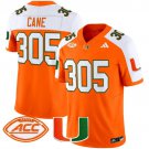 Cane 305 Orange Alternate Jersey Miami Hurricanes 2025 Vapor Limited All Stitched
