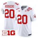 Johnny Rodgers White Jersey Nebraska Cornhuskers 2025 Vapor Limited V2 All Stitched