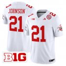 Emmett Johnson White Jersey Nebraska Cornhuskers 2025 Vapor Limited V2 All Stitched