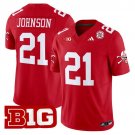 Emmett Johnson Red Jersey Nebraska Cornhuskers 2025 Vapor Limited V2 All Stitched
