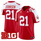 Emmett Johnson Red Alternate Jersey Nebraska Cornhuskers 2025 Vapor Limited V2 All Stitched