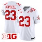 Dante Dowdell White Jersey Nebraska Cornhuskers 2025 Vapor Limited V2 All Stitched